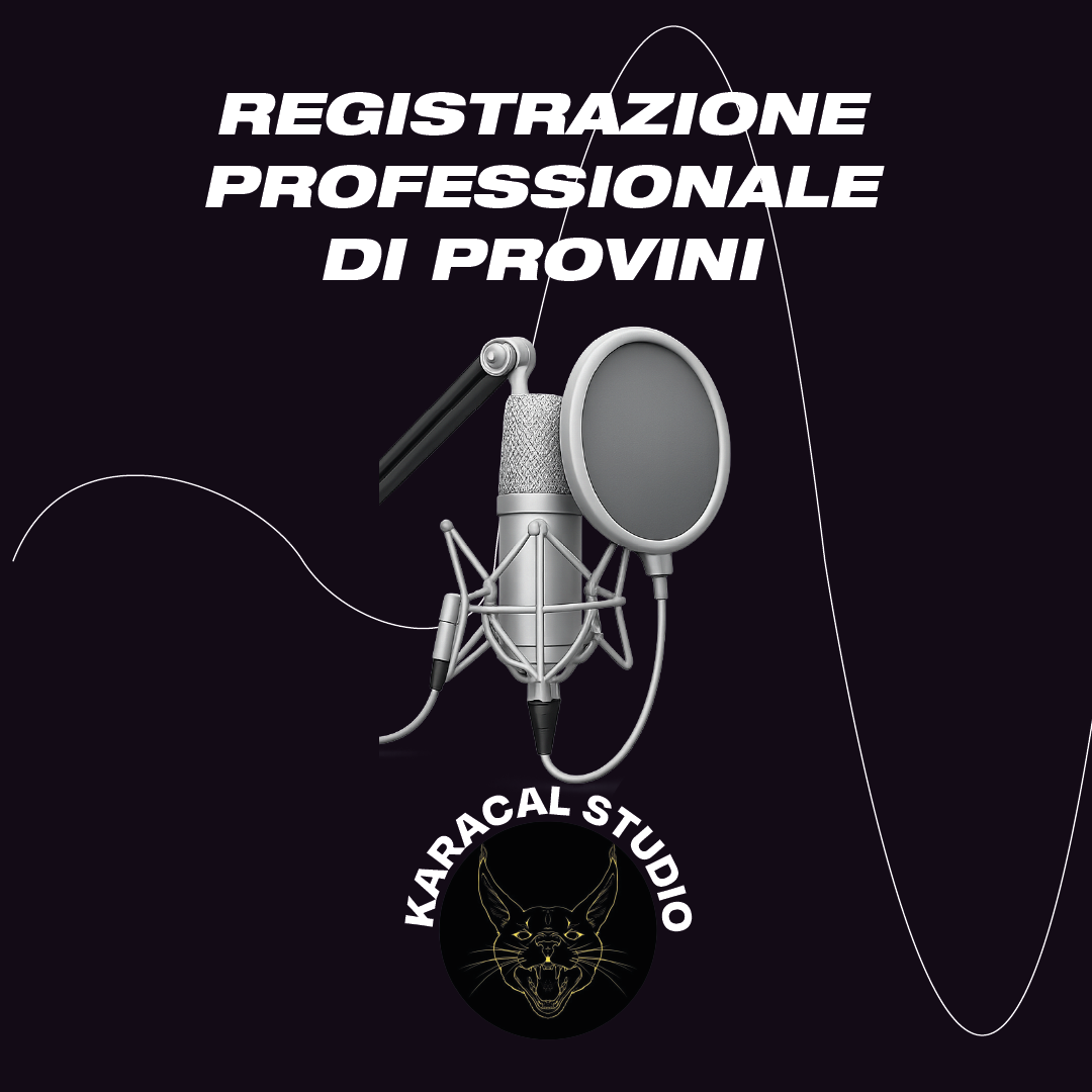 Registrazione professionale di provini musicali